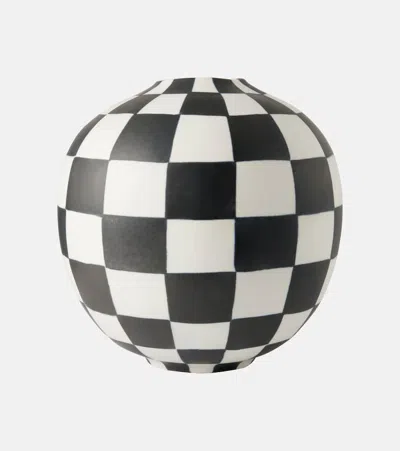 L'objet Damier Large Vase In Black And White