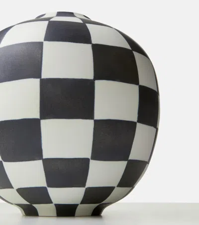 L'objet Damier Large Vase In Black And White