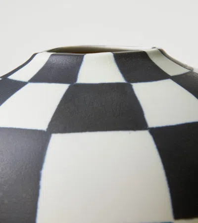 L'objet Damier Large Vase In Black And White