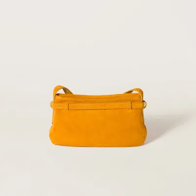 Miu Miu Orange Aventure Shoulder Bag In Yellow