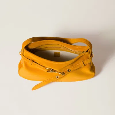 Miu Miu Orange Aventure Shoulder Bag In Yellow