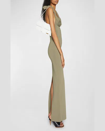 Jacquemus Le Bambino Long Shoulder Bag In White