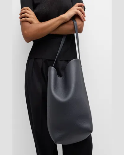 The Row N/s Park Tote Large In Lux Grained Calfksin In Ivory