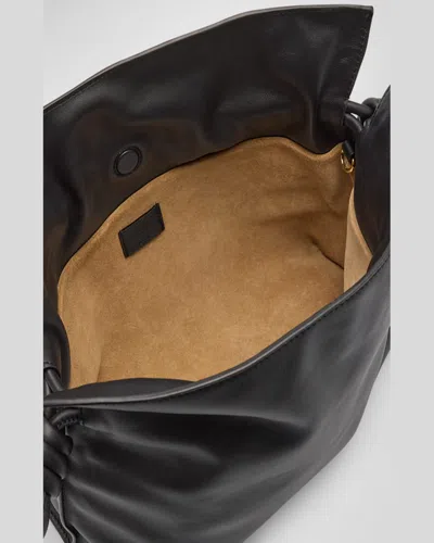 Loewe Flamenco Clutch Medium Bag In Calfskin Nappa In Black