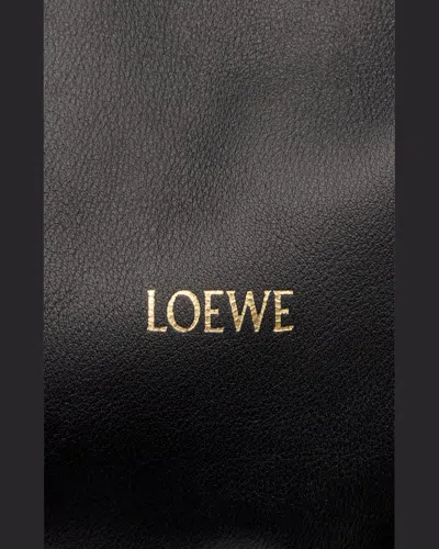 Loewe Flamenco Clutch Medium Bag In Calfskin Nappa In Black
