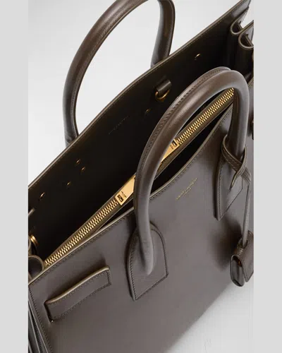 Saint Laurent Sac De Jour Small Top-handle Bag In Smooth Leather In Light Musk