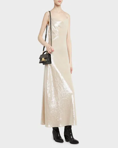 Golden Goose Venice Small Bag In Black Palmellate Leather And Gold Details In Black