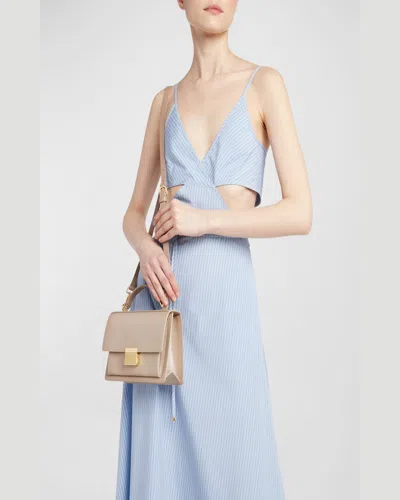 Golden Goose Beige Calf Leather Bag In Cappuccino