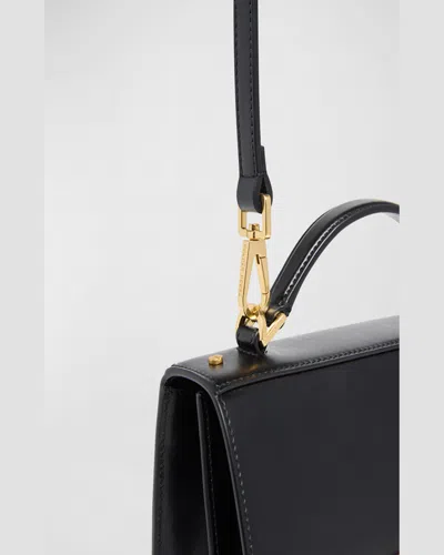 Golden Goose Venezia Bag Palmellato Leather Body Gold Metal Details Bags In Black
