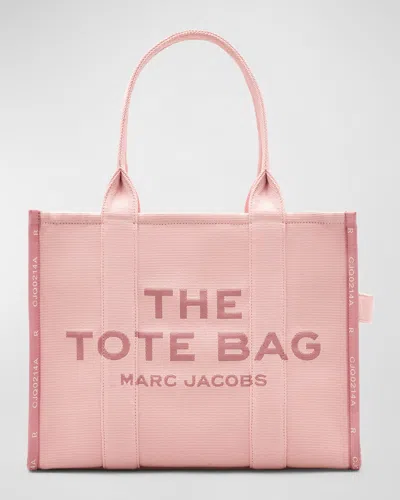 Marc Jacobs The Big Travel Tote With Printed Profiles In Rose