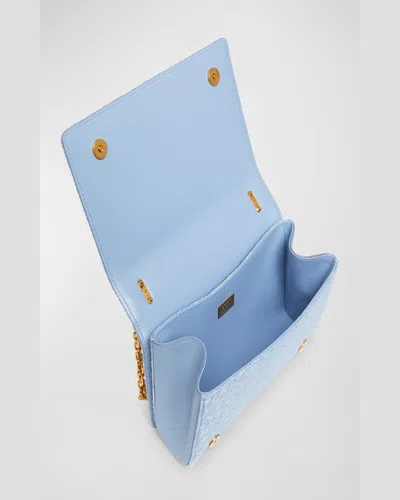 Dolce & Gabbana Dg Girls Flap Boucle Crossbody Bag In Carta Zucchero