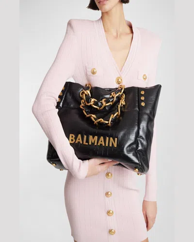 Balmain 1945 Soft Tote Bag In Black