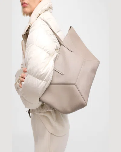 Brunello Cucinelli Borsa Con Impugnatura (os-os) 100%le In Dove Grey
