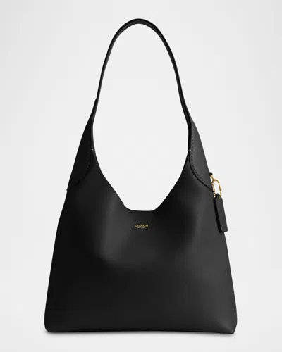Coach Brooklyn 39 Grain Leather Shoulder Bag In Black