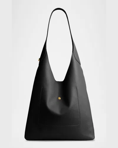 Coach Brooklyn 39 Grain Leather Shoulder Bag In Black