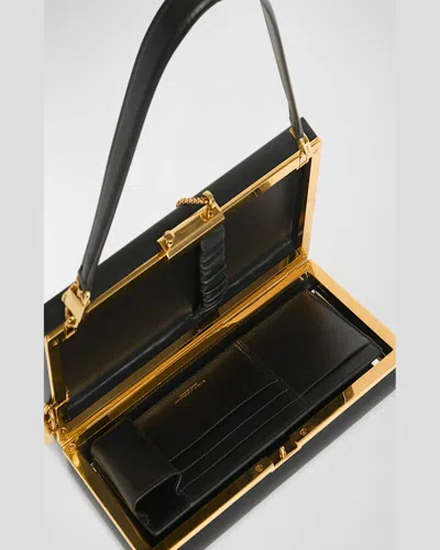 Dolce & Gabbana Eva Calfskin Shoulder Bag In Nero