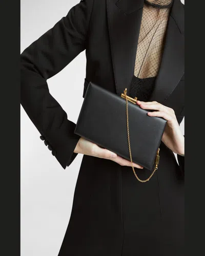 Dolce & Gabbana Eva Calfskin Shoulder Bag In Nero