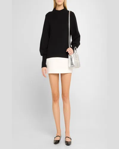 Marc Jacobs The Metallic Leather Small Tote Bag In Metallic Silver