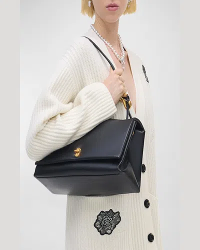 Marc Jacobs Black Bag With Gold-tone Clasp And Vibrant Lining In Black