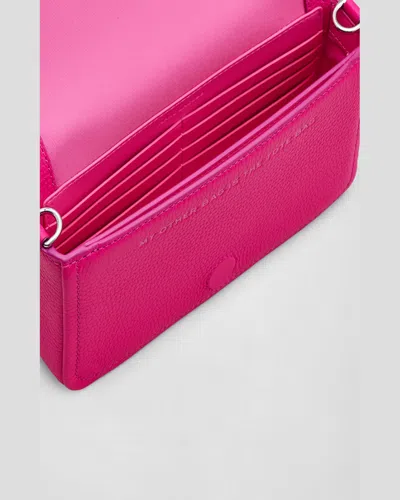 Marc Jacobs Textured Leather Mini Bag With Magnetic Closure In True Red