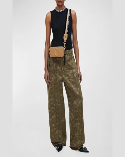 Marc Jacobs The Snapshot Crossbody Bags In Brown