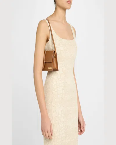 Jacquemus Brown Leather Handbag In Light Brown