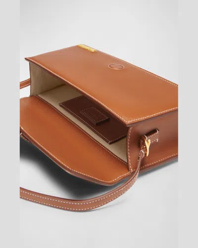 Jacquemus Brown Leather Handbag In Light Brown