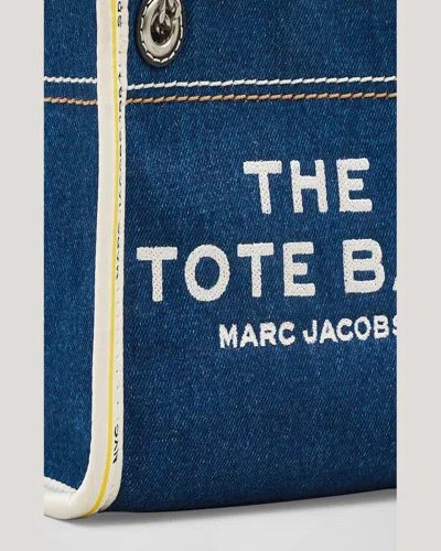 Marc Jacobs The Denim Chain Small Tote Bag In Dark Wash