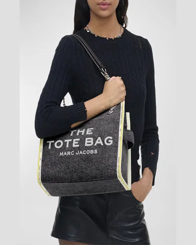 Marc Jacobs The Denim Chain Medium Tote Shoulder Bags Gray