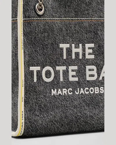 Marc Jacobs The Denim Chain Medium Tote Shoulder Bags Gray