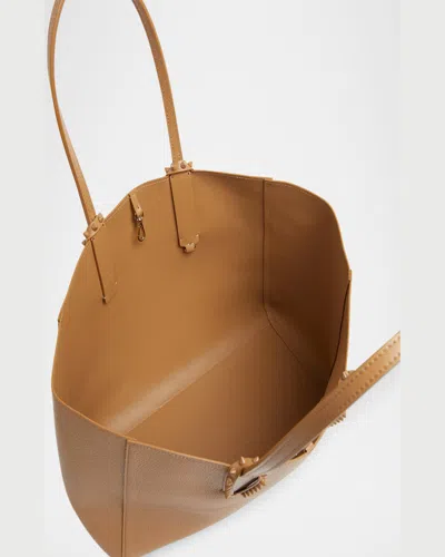 Christian Louboutin Cabata Soft Small Tote Bag In Grained Leather In Lionne