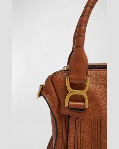 Chloé Small Mercie Bag In Granate Leather In Pattern