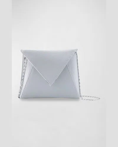 Tyler Ellis Lee Small Satin Pouchette Clutch Bag In Ivory