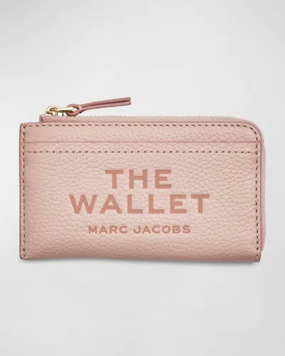 Marc Jacobs The Leather Top Zip Multi Wallet In Rose