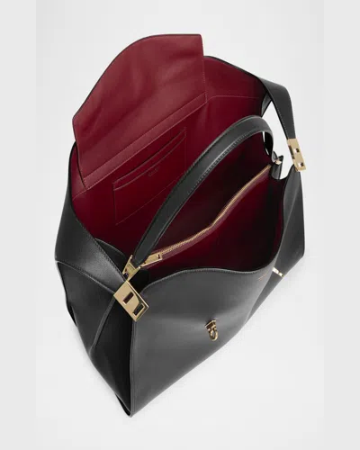 Ferragamo Large Hug Soft Bicolor Shoulder Bag In Multi