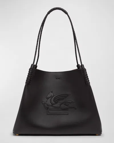 Etro Small Libra Tote Bag In Black