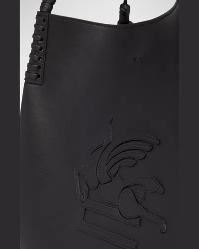 Etro Small Libra Tote Bag In Black