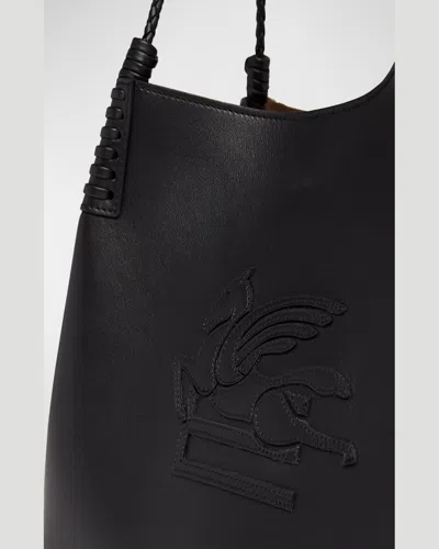 Etro Small Libra Tote Bag In Black
