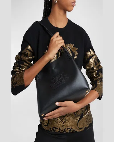 Etro Small Libra Tote Bag In Black
