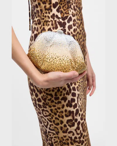 Judith Leiber Gemma Crystal Top-handle Bag In Ebonized Platinum