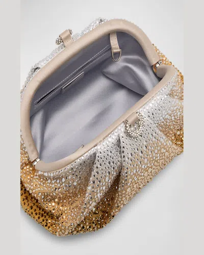 Judith Leiber Gemma Crystal Top-handle Bag In Ebonized Platinum