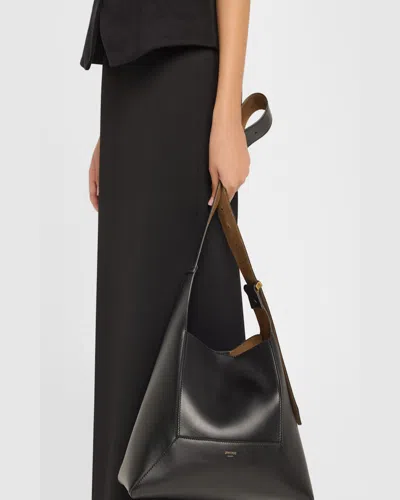 Jimmy Choo Diamond Structured Shoulder Bag With Metal Hardware In Black