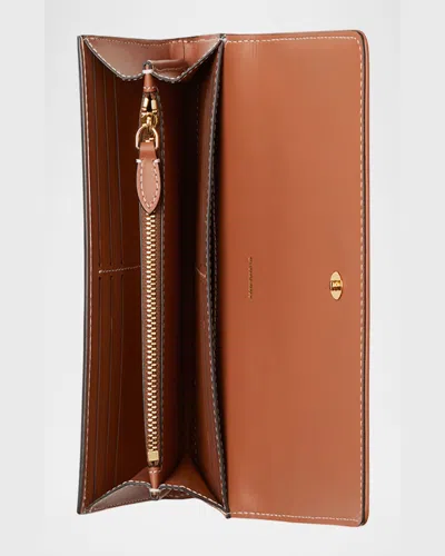 Burberry Check Pattern Canvas Wallet With Gold-tone Hardware In Archive Beige