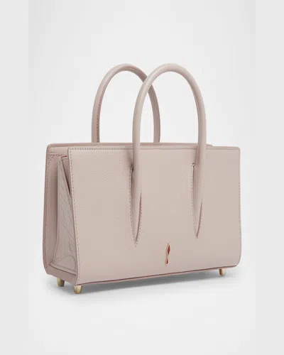 Christian Louboutin Paloma Baguette In Leather With Loubinthesky Spikes In Vintage Rose