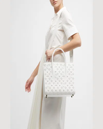 Christian Louboutin Paloma Medium Top Handle In Loubinthesky Leather In Vintage Rose