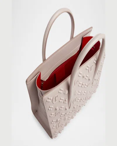 Christian Louboutin Paloma Medium Top Handle In Loubinthesky Leather In Vintage Rose