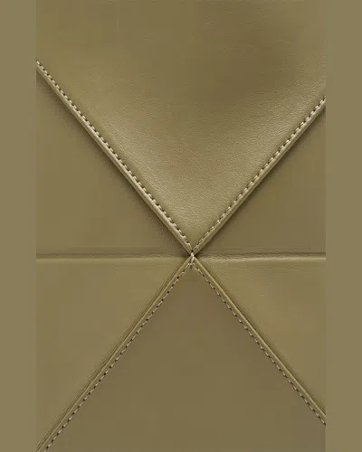 Loewe Puzzle Fold Mini Tote Bag In Shiny Leather In Eucalyptus Green