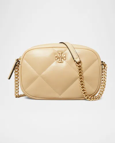 Tory Burch Kira Diamond-quilted Leather Crossbody Bag In Vanilla Soft Serve