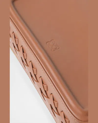 Callista Maxi Box Flap Leather Shoulder Bag In Caramel