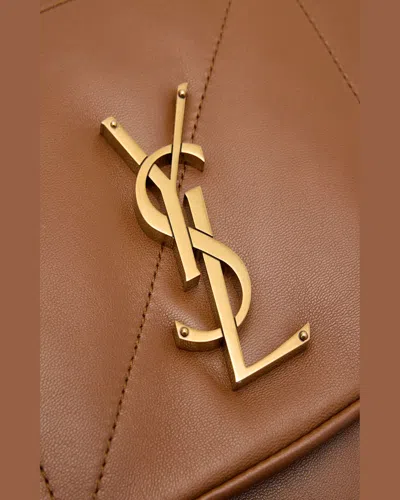 Saint Laurent Jamie 4.3 Maxi Ysl Shoulder Bag In Smooth Leather In Dark Sweet Chocolate